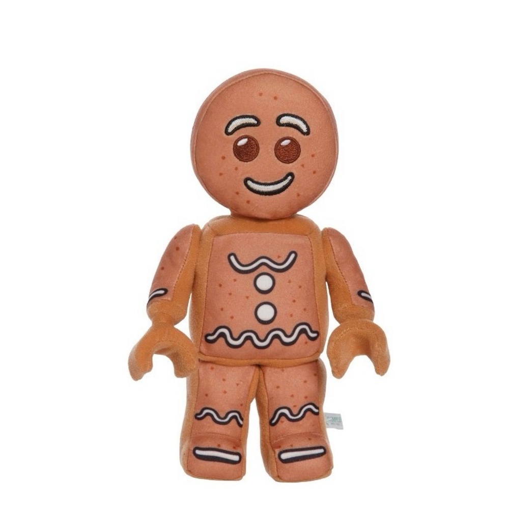 Lego mini figure gingerbread man plush